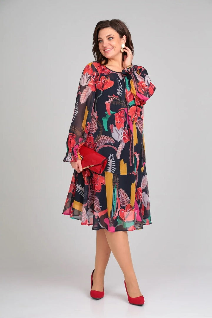 Floride – Élégante robe à fleurs