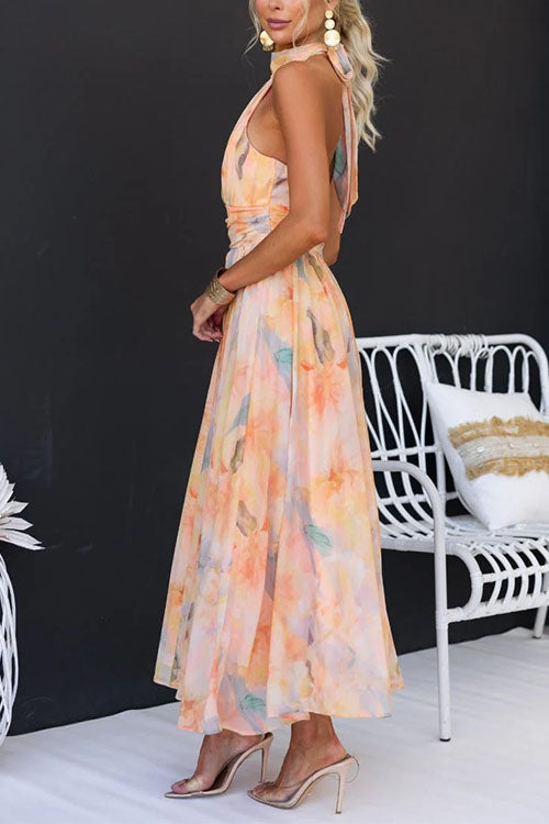 Florence – Robe longue fleurie