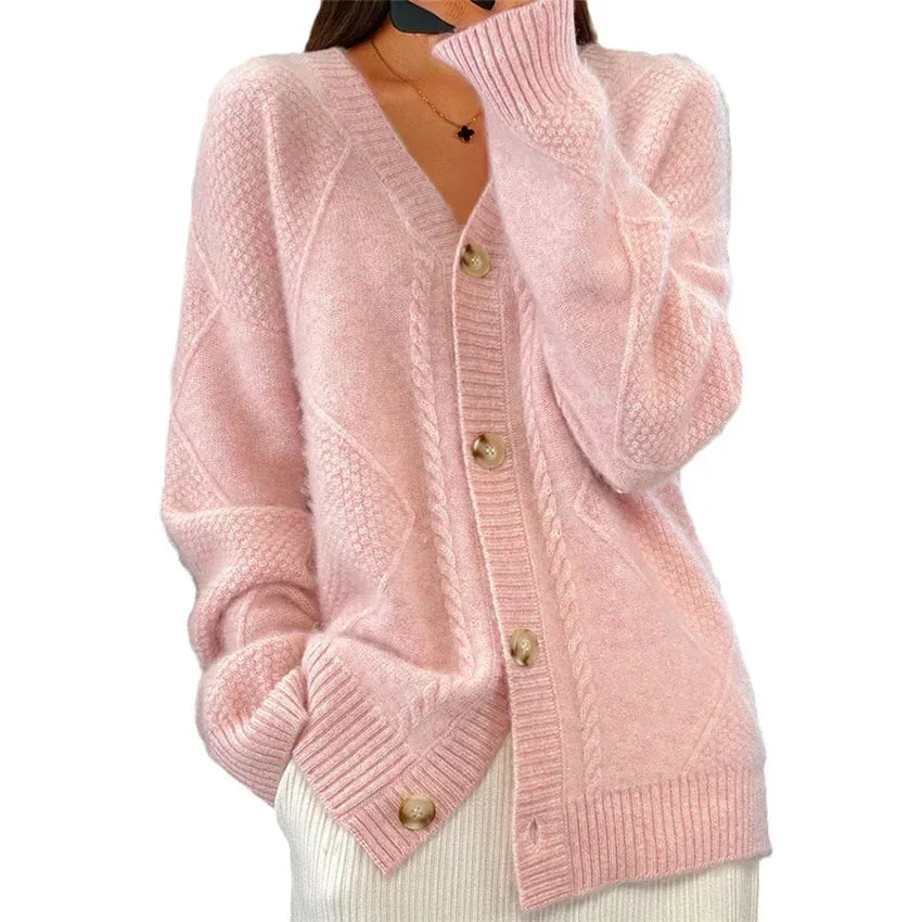 Lena | Doux Cardigan à Boutons