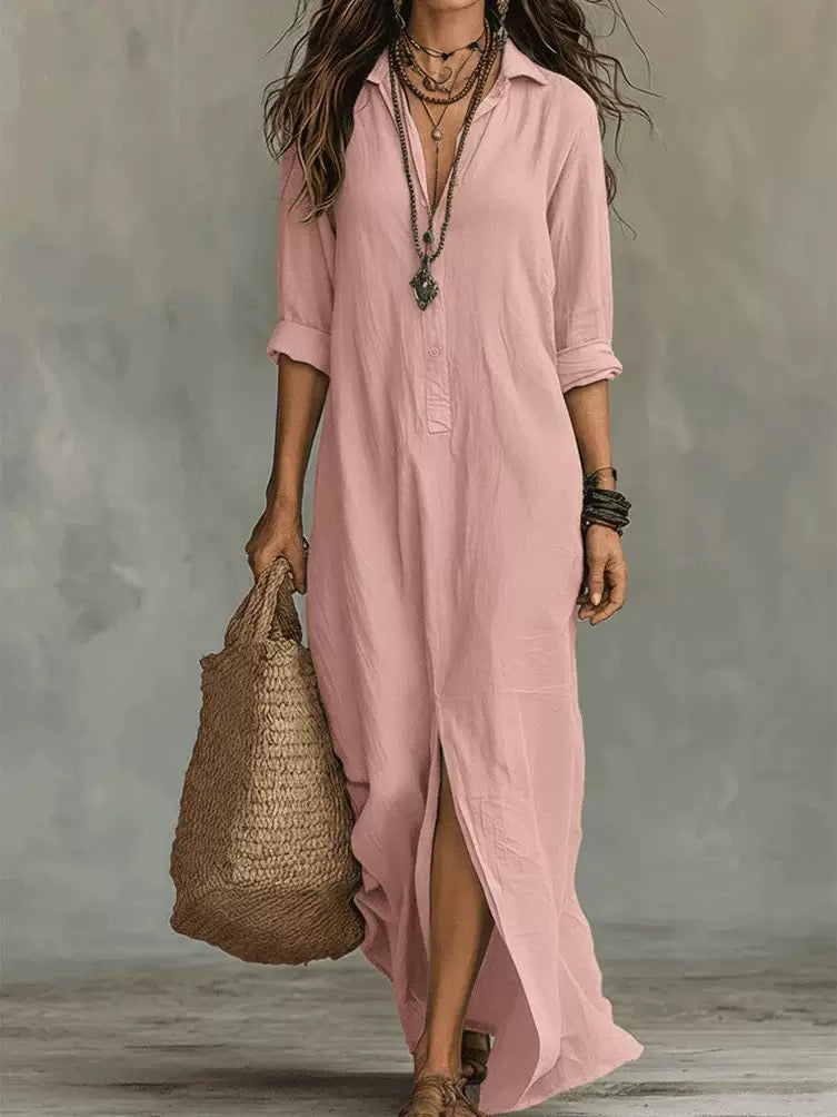 Camille – Robe maxi fluide signature