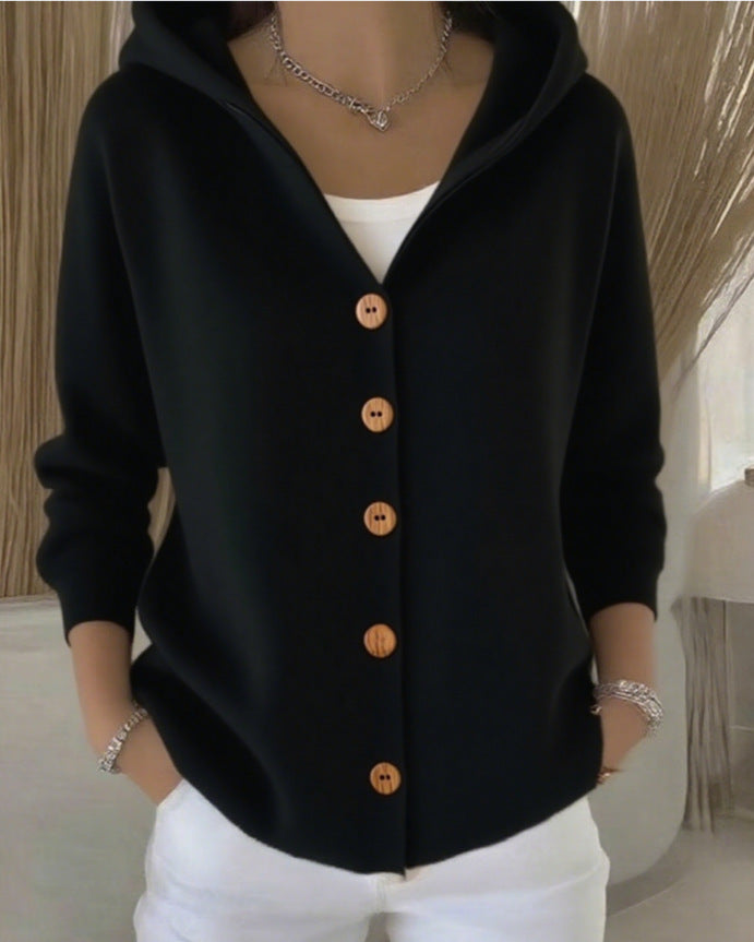 Zoé | Tricot Cardigan avec Capuche
