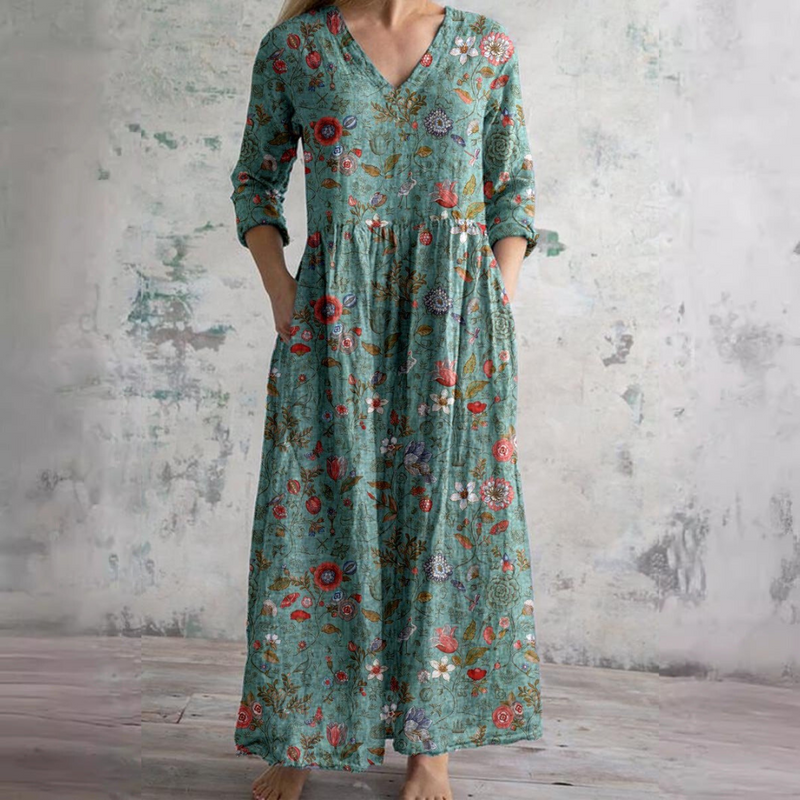 Lina | Robe fluide fleurie élégante