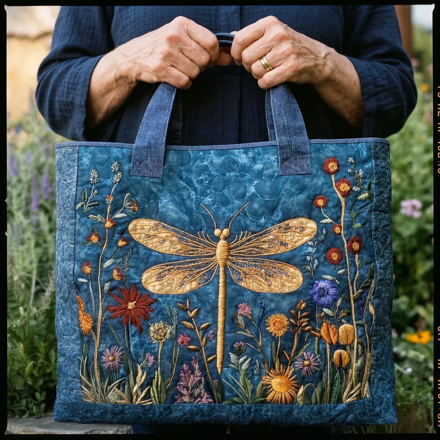 Sac Matelassé - Libellule Dorée