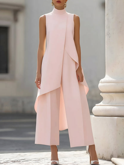 Catalina - Robe Longue Mono à Découpe Élégante