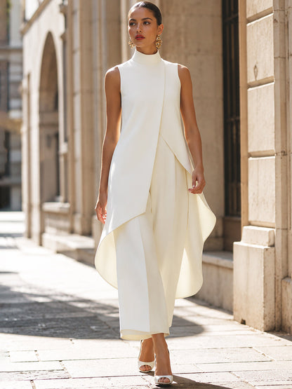 Catalina - Robe Longue Mono à Découpe Élégante