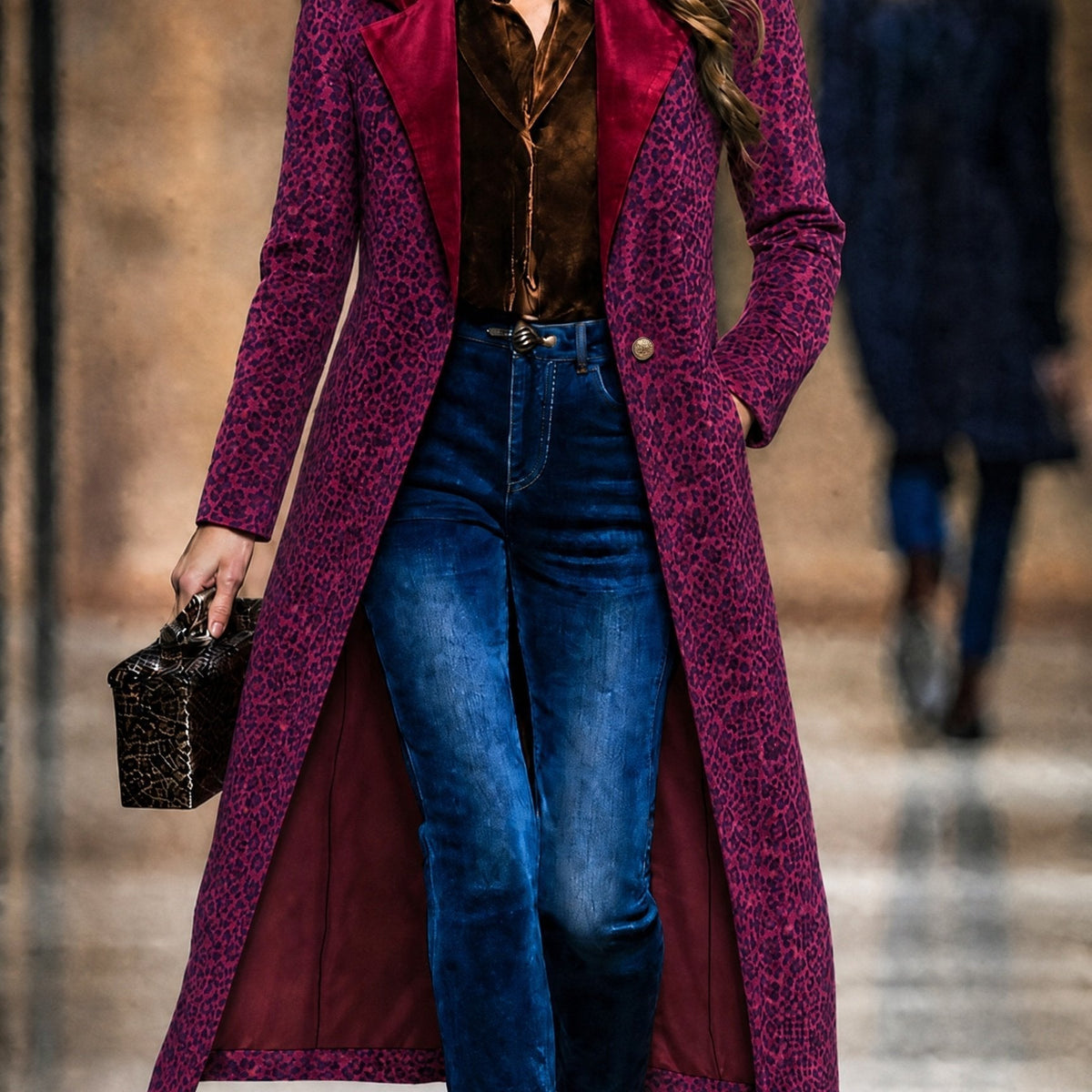 Lavinia | Manteau long texturé
