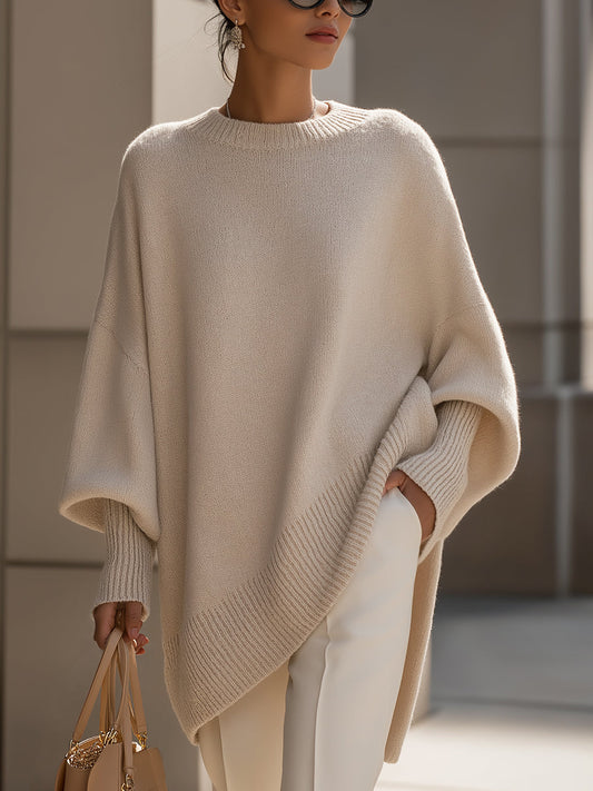 Jennifer | Pull Oversize Drapé à Col Large