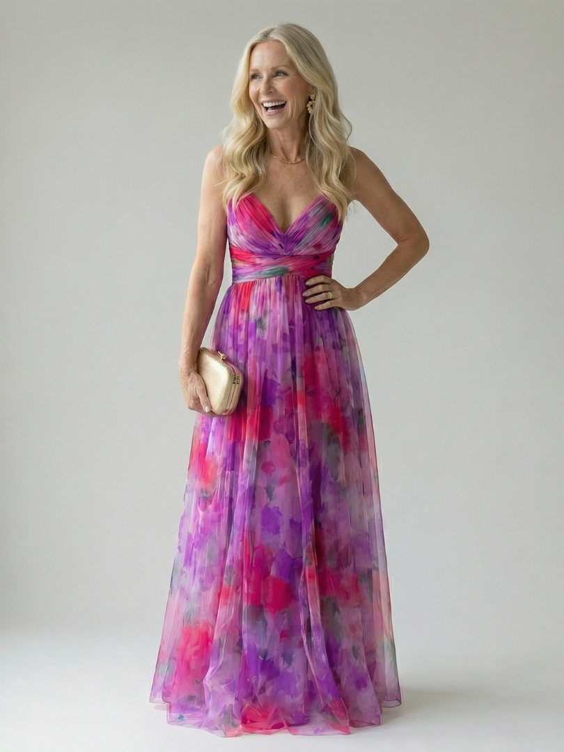 Margaux | Robe longue portefeuille fluide