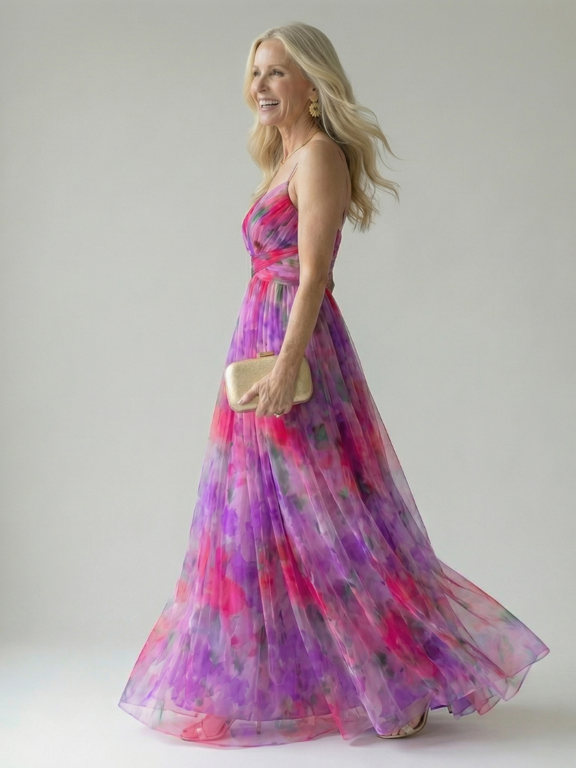 Margaux | Robe longue portefeuille fluide