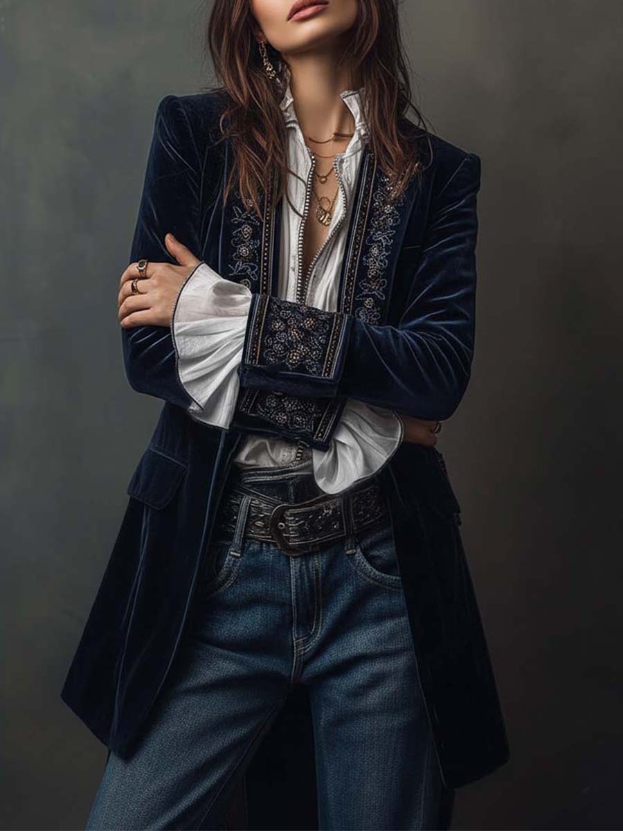 Nuria - Élégante Veste en Velours