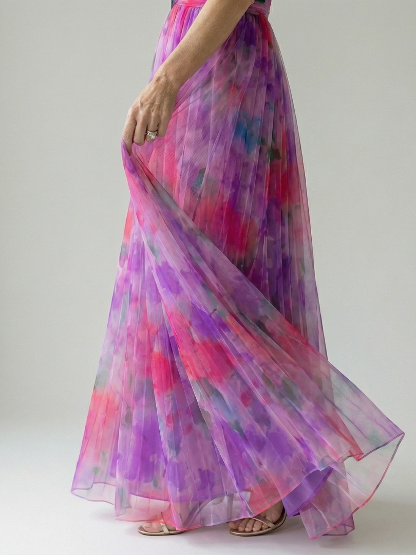 Margaux | Robe longue portefeuille fluide