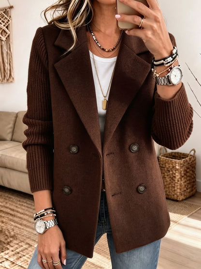 Carla | Élégant Blazer avec Manches en Tricot