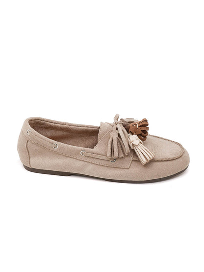 Beige Marbs Moccasins