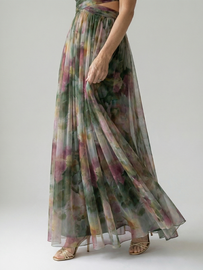 Margaux | Robe longue portefeuille fluide