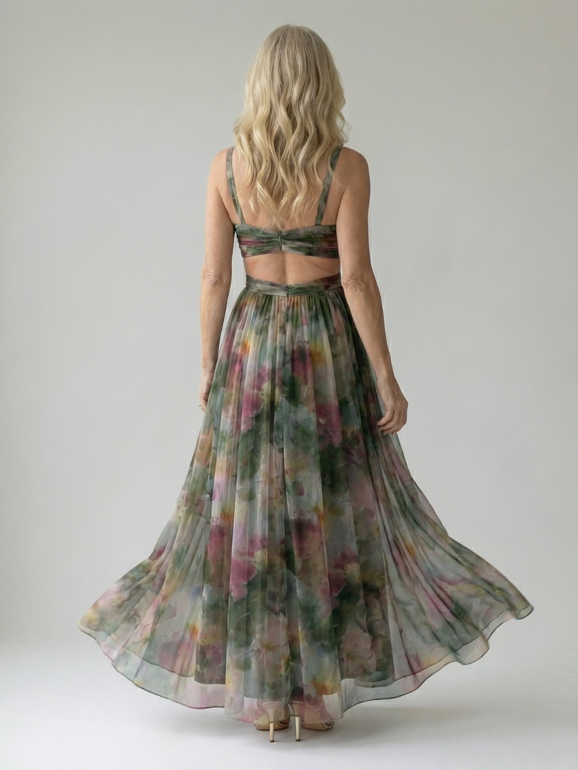 Margaux | Robe longue portefeuille fluide