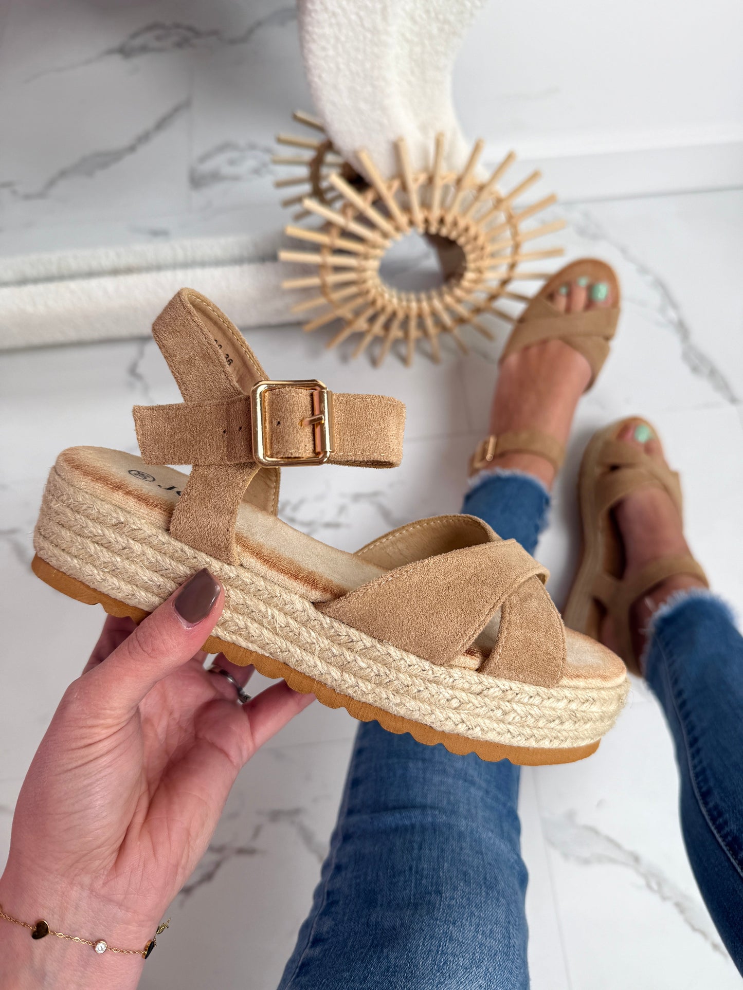 Khaki Dionne Sandals