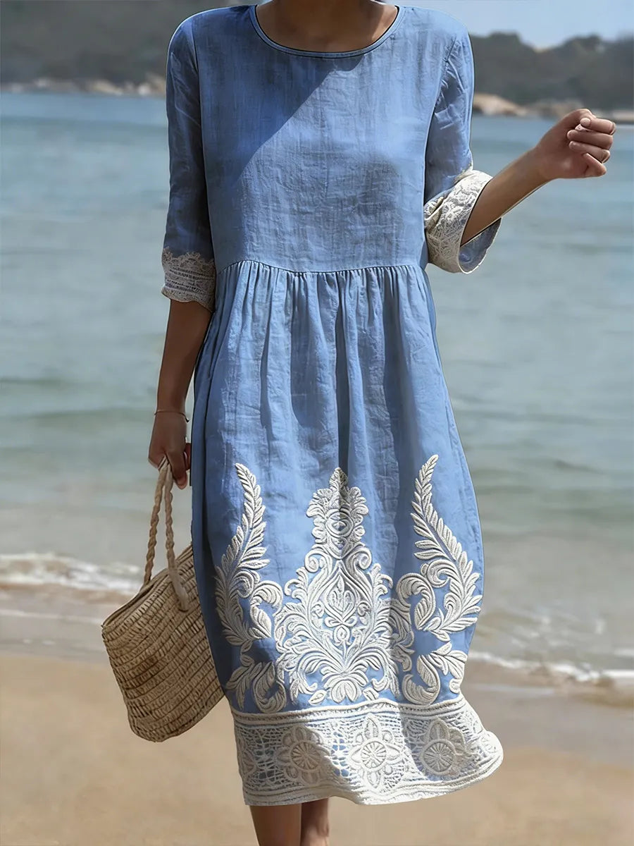 Robe féminine décontractée à motif floral