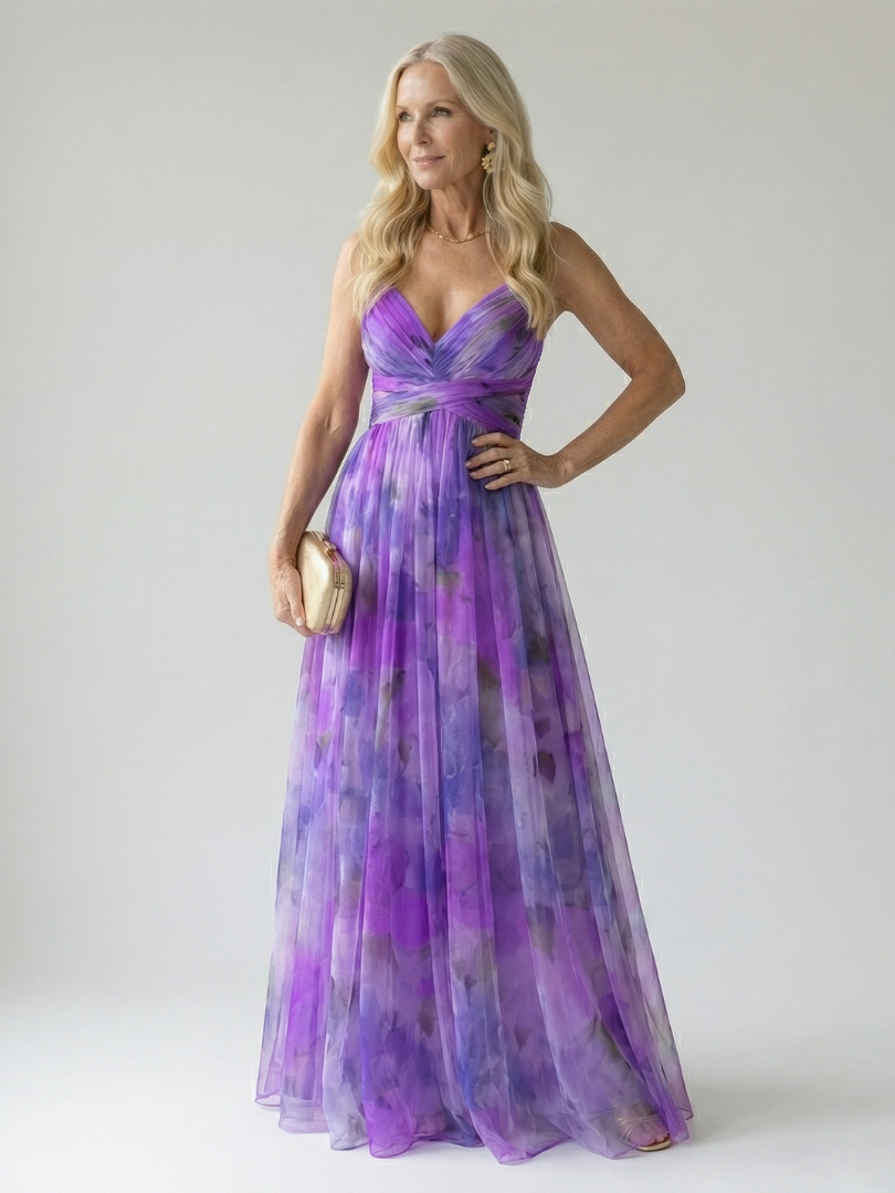 Margaux | Robe longue portefeuille fluide