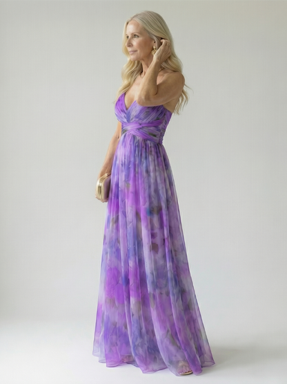 Margaux | Robe longue portefeuille fluide