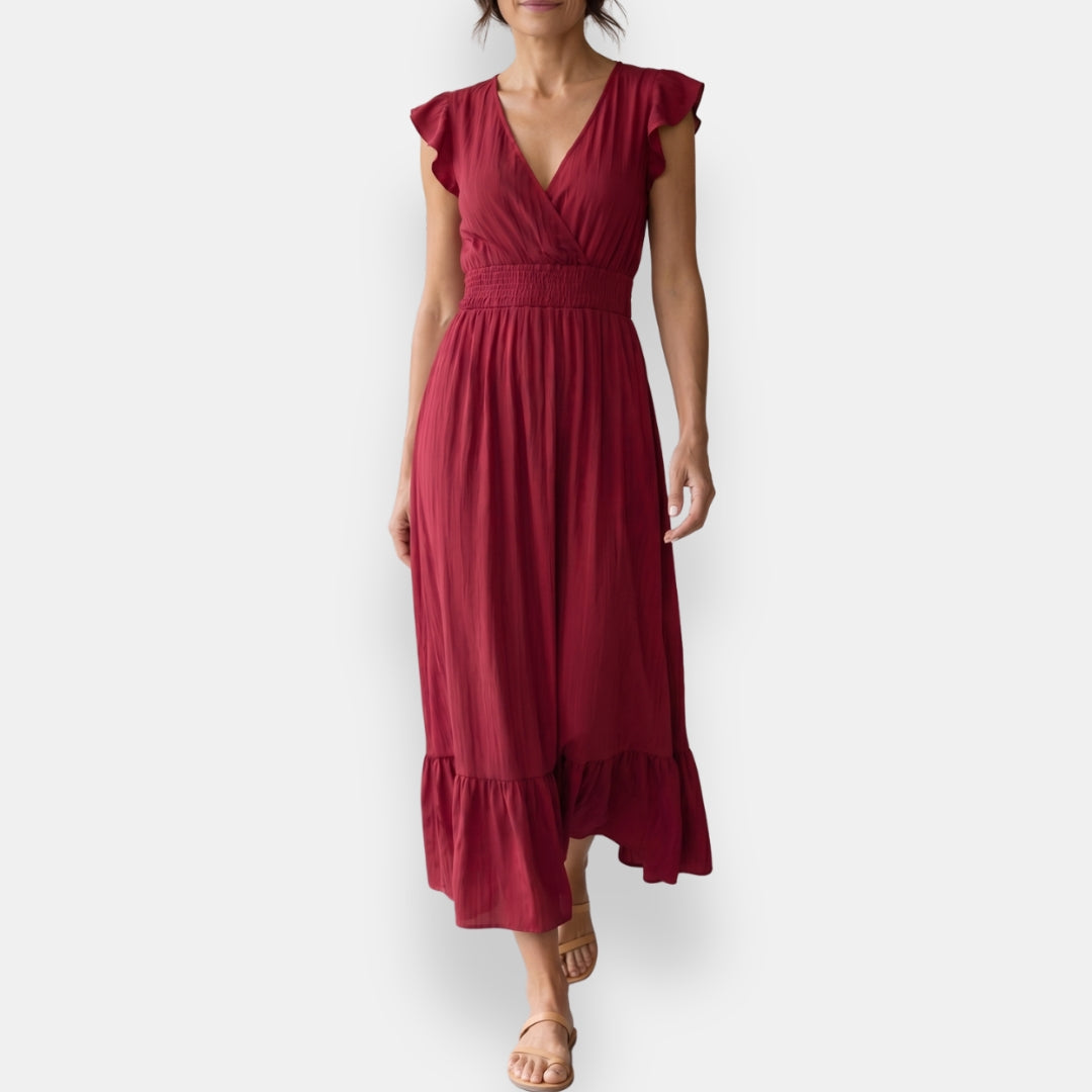 Garvinthe | Robe Mi-Longue Cache-Cœur