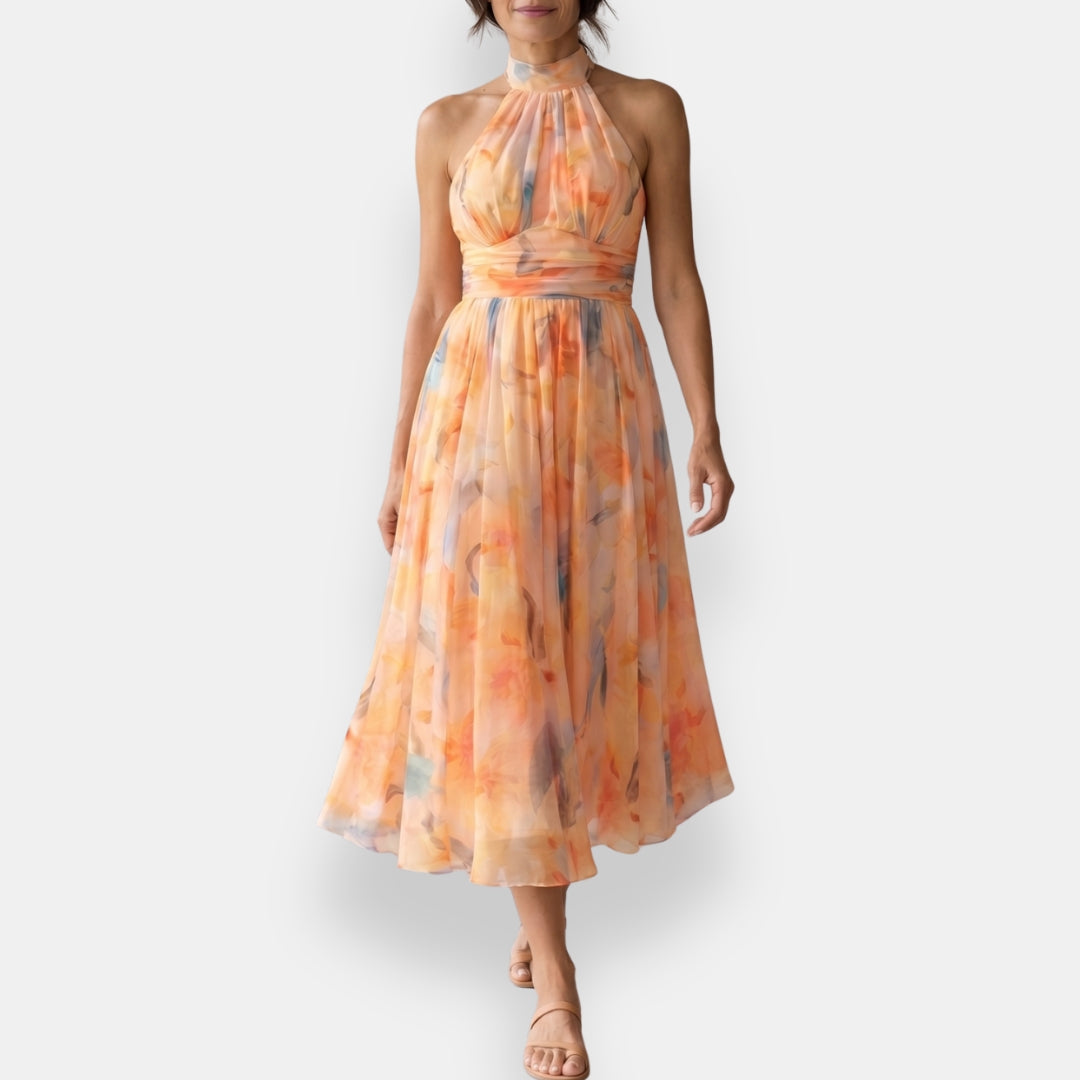 Ervalde | Robe Mi-Longue Fleurie