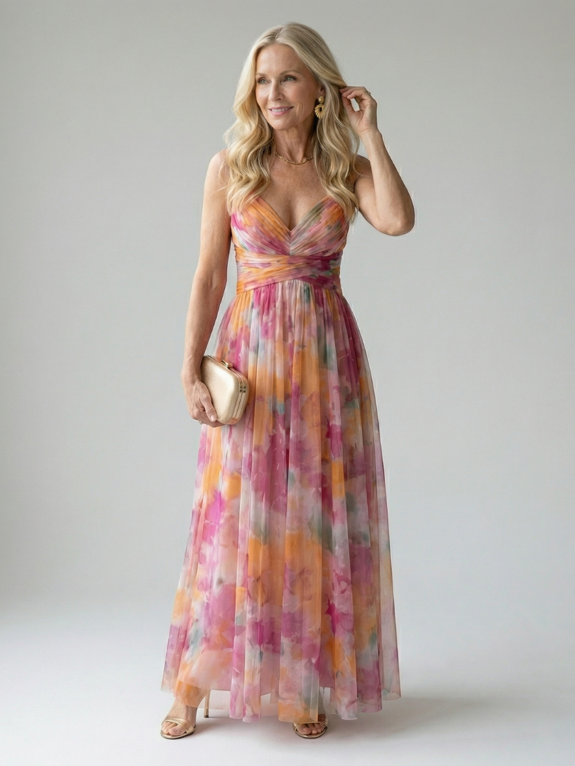 Margaux | Robe longue portefeuille fluide