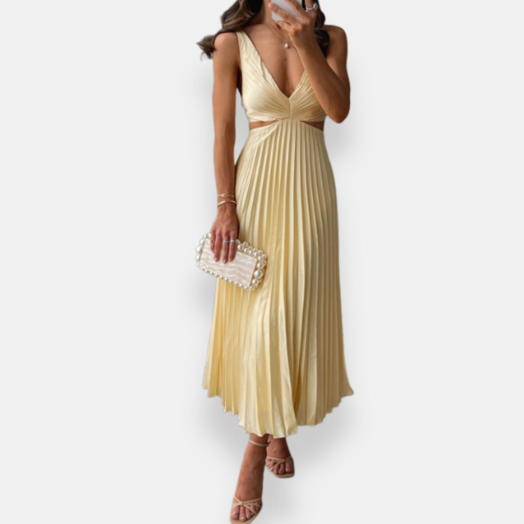 Volverine | Robe Longue Plissée