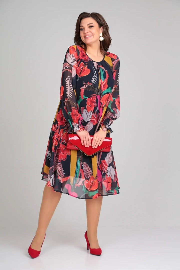 Floride – Élégante robe à fleurs