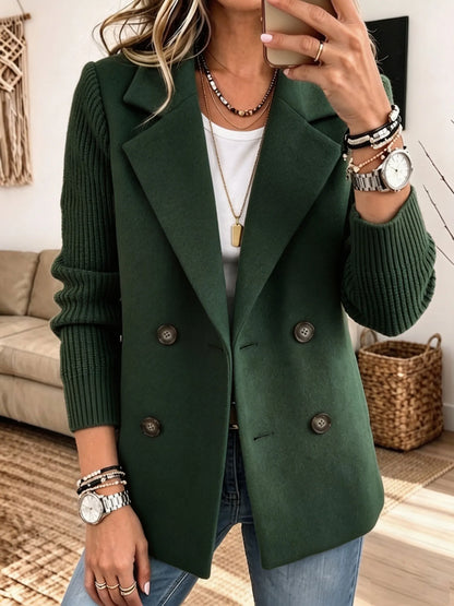 Carla | Élégant Blazer avec Manches en Tricot
