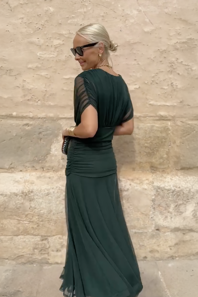 Luisa | Robe de soirée longue élégante avec décolleté en V