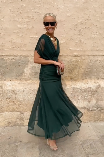 Luisa | Robe de soirée longue élégante avec décolleté en V