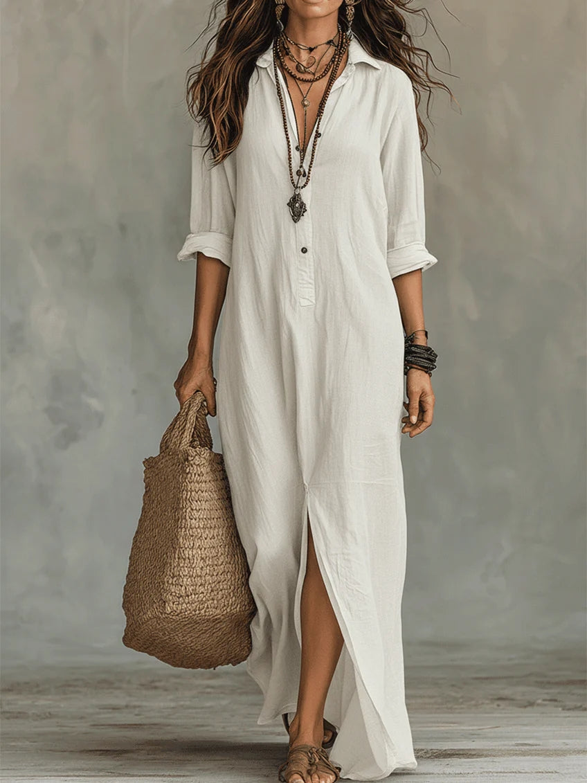 Camille – Robe maxi fluide signature