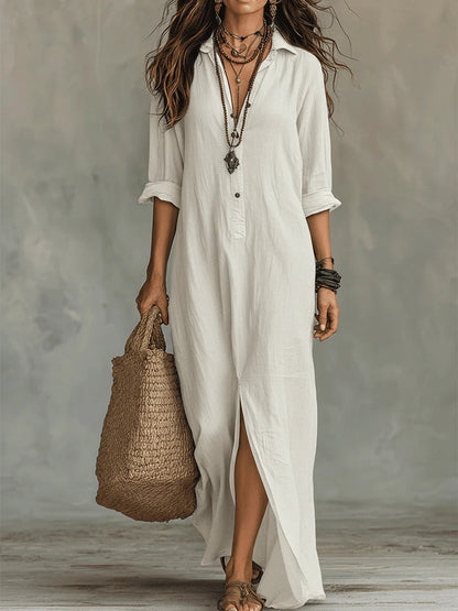 Camille – Robe maxi fluide signature