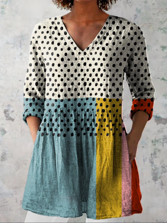 Valerie | Blouse Longue avec Décolleté en V