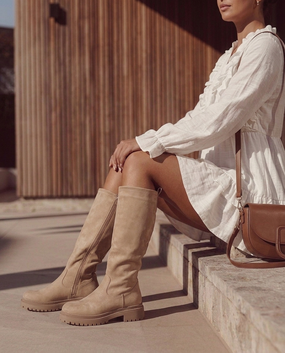 Anetta Kaki Bottes Montantes