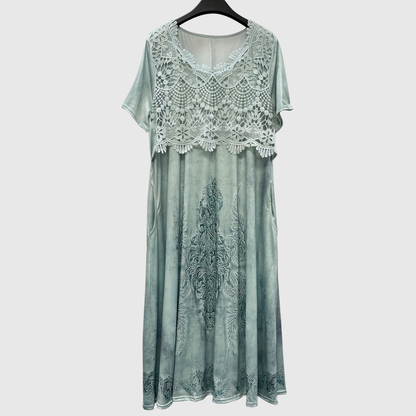 INDIGO | ROBE MIDI FLORALE ÉLÉGANTE