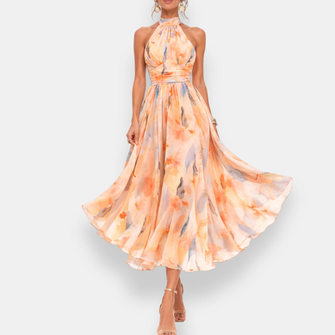 Ervalde | Robe Mi-Longue Fleurie