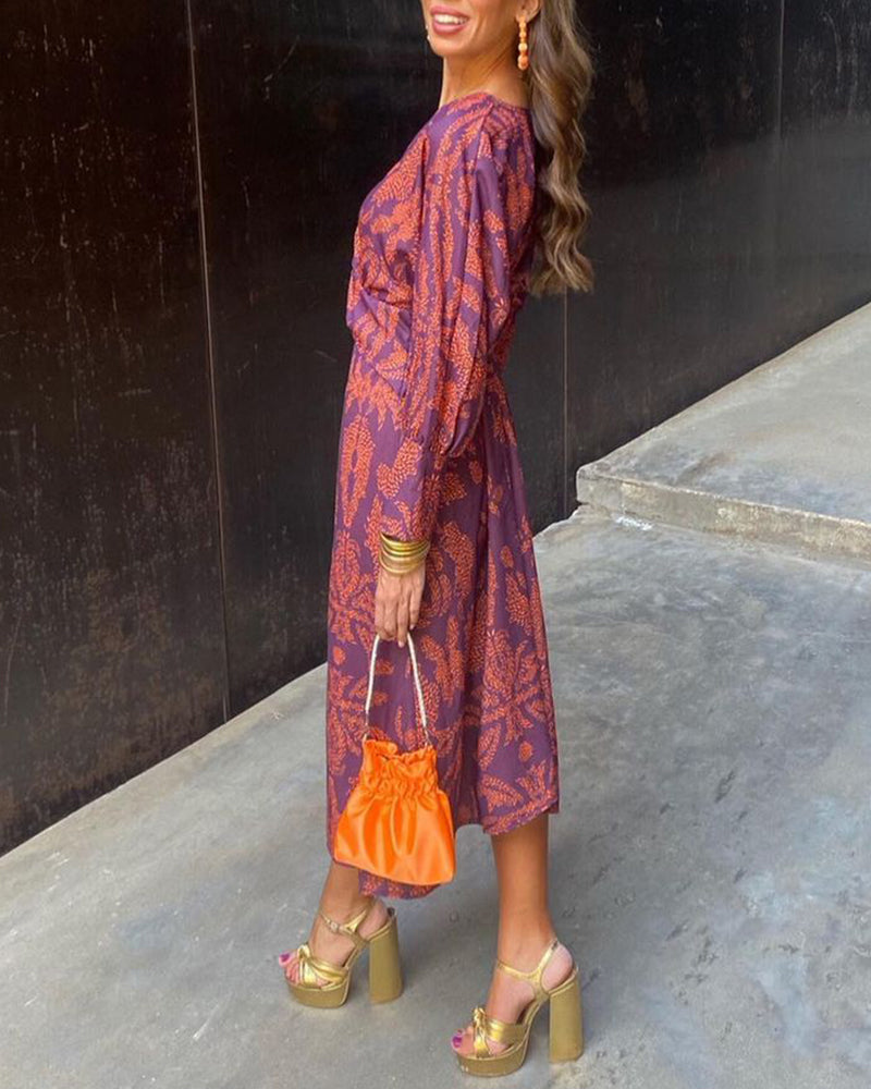 Violette – Robe maxi élégante coupe A pour invitée mariage