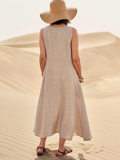 Isaline – Robe fluide légère avec poches