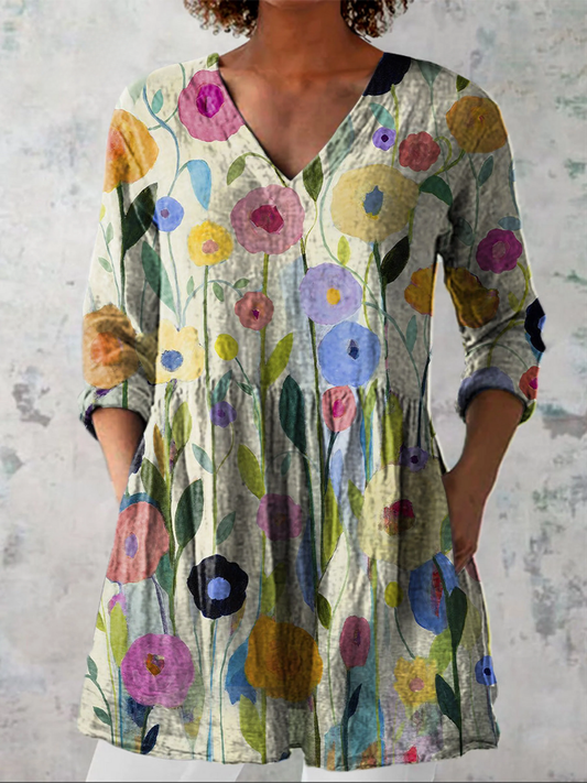 Marine | Blouse longues élégantes