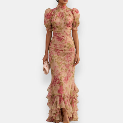 Helvarine | Robe Longue Fleurie