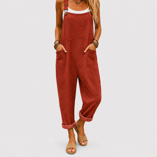 Salopette confort rouge brique