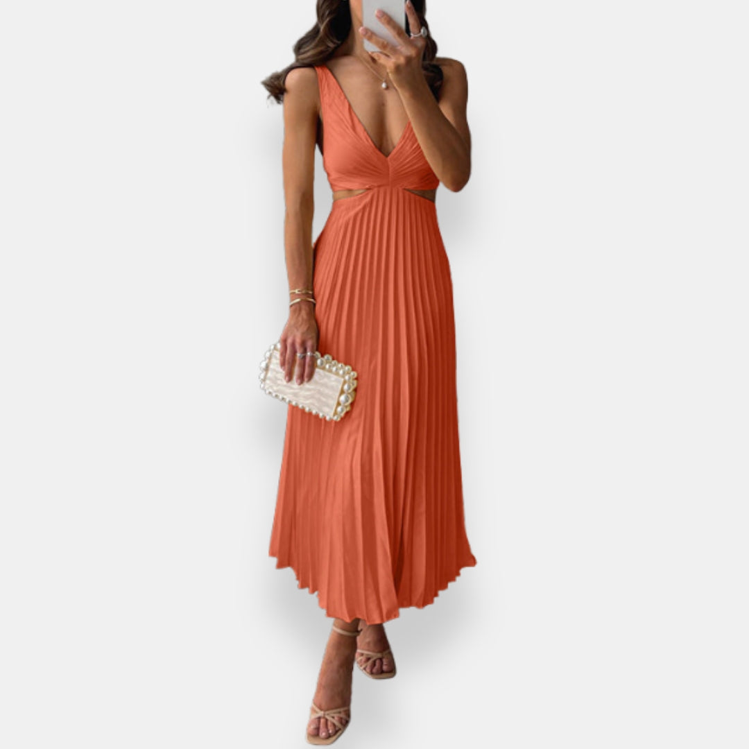 Volverine | Robe Longue Plissée