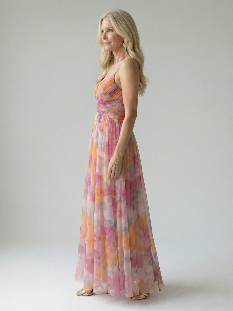 Margaux | Robe longue portefeuille fluide