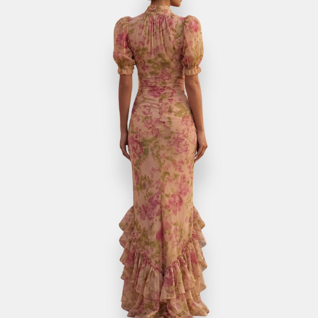 Helvarine | Robe Longue Fleurie
