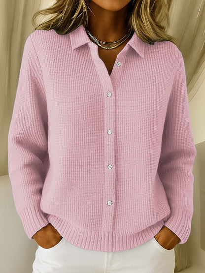 Cardigan Tricoté pour Femme avec Fermeture à Boutons