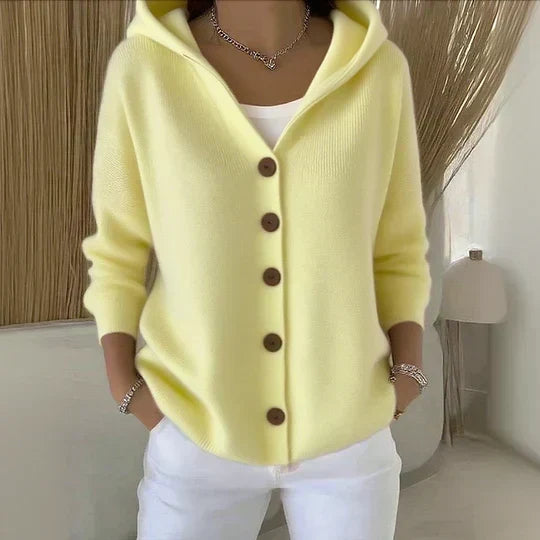 Zoé | Tricot Cardigan avec Capuche