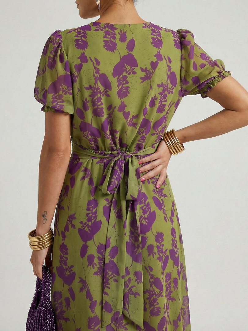 Louise | Robe midi fleurie décontractée