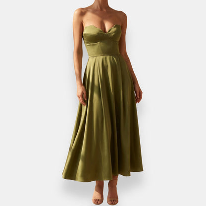 Yseranthe | Robe Mi-Longue Bustier