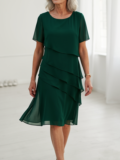 Juliette – Robe élégance fluide à volants